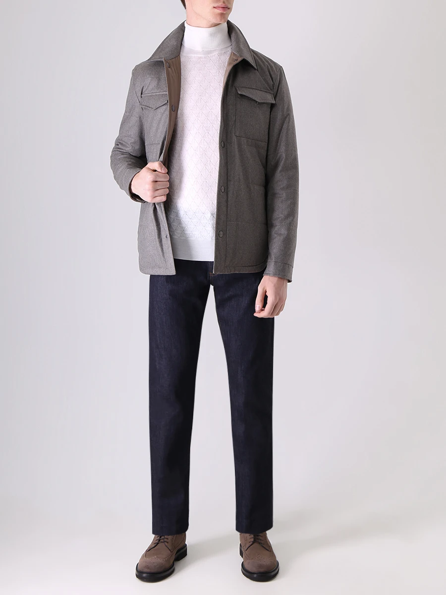 Водолазка шерстяная CANALI MK1672/001/C0020 Кремовый  Фото 2