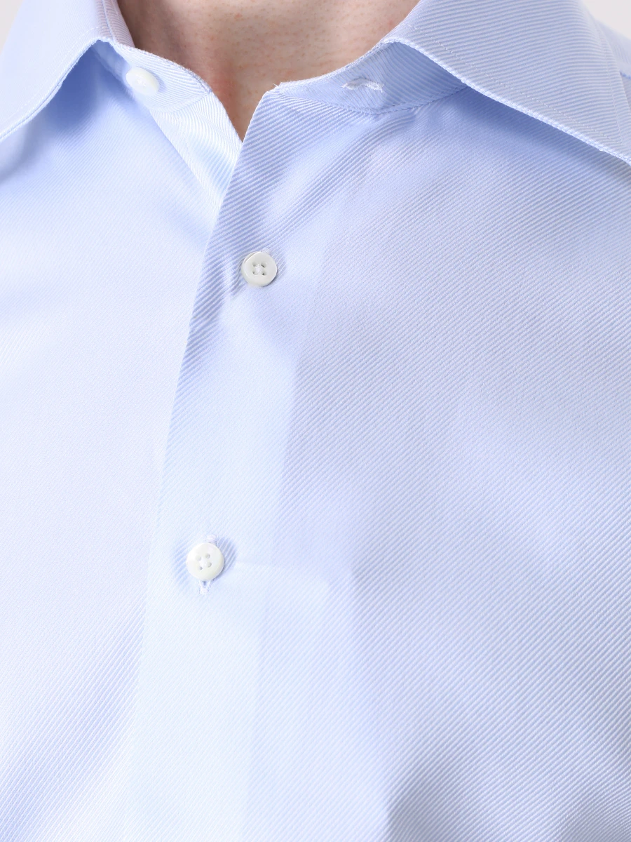 Рубашка Slim Fit хлопковая CANALI GR02633/401/NX05, размер 56, цвет голубой GR02633/401/NX05 - фото 5