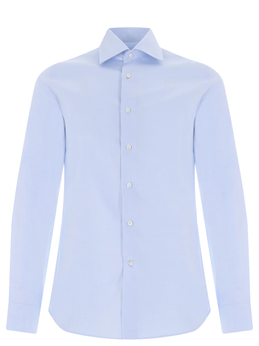 Рубашка Slim Fit хлопковая CANALI GR02633/401/NX05, размер 56, цвет голубой GR02633/401/NX05 - фото 1