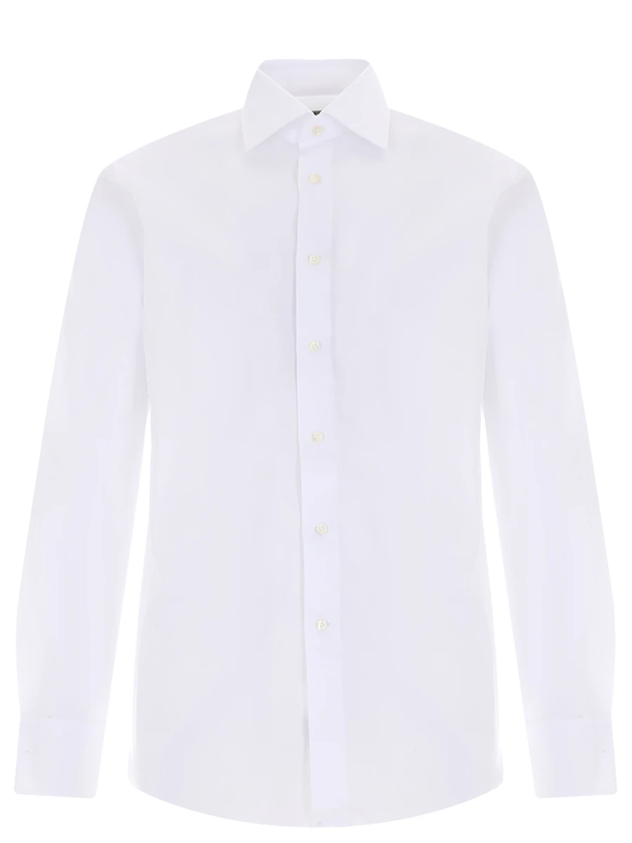 Рубашка Regular Fit хлопковая CANALI GR02629/001/N705, размер 56, цвет белый GR02629/001/N705 - фото 1