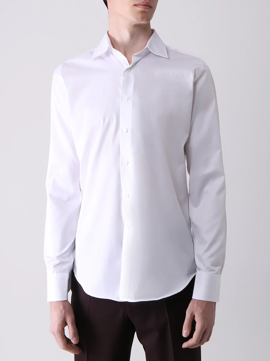 Рубашка Regular Fit хлопковая CANALI GR02629/001/N705, размер 56, цвет белый GR02629/001/N705 - фото 4