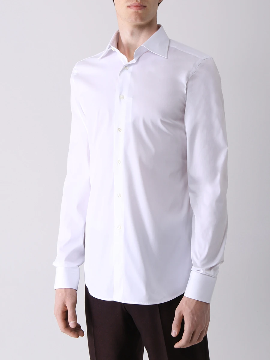 Рубашка Slim Fit хлопковая CANALI GA01222/001/X05/L, размер 58 GA01222/001/X05/L - фото 4