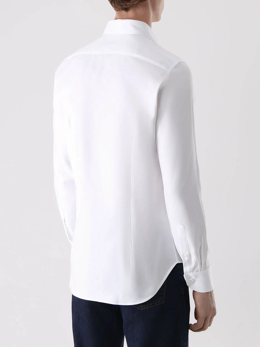 Рубашка Slim Fit хлопковая CANALI GR02633/001/NX05, размер 50, цвет белый GR02633/001/NX05 - фото 3