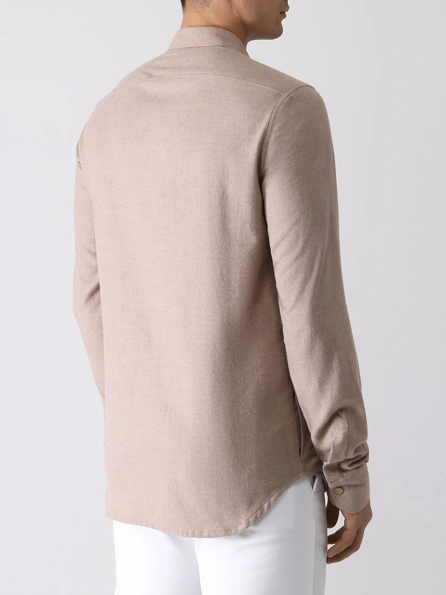 

Рубашка Regular Fit хлопковая, Бежевый, UMCBUBAH0825607000