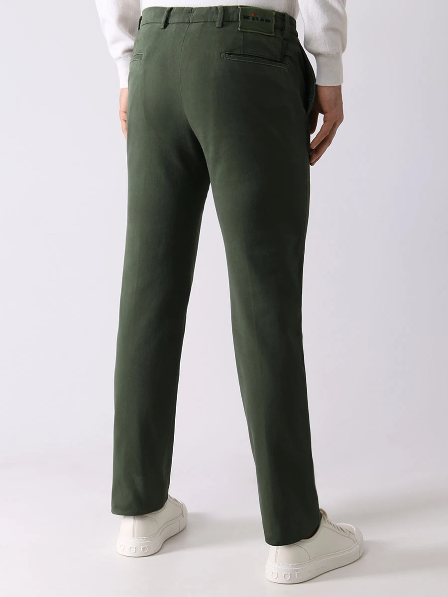 Джинсы Slim Fit хлопковые KITON UFPP79J0300B10000 Зеленый  Фото 3