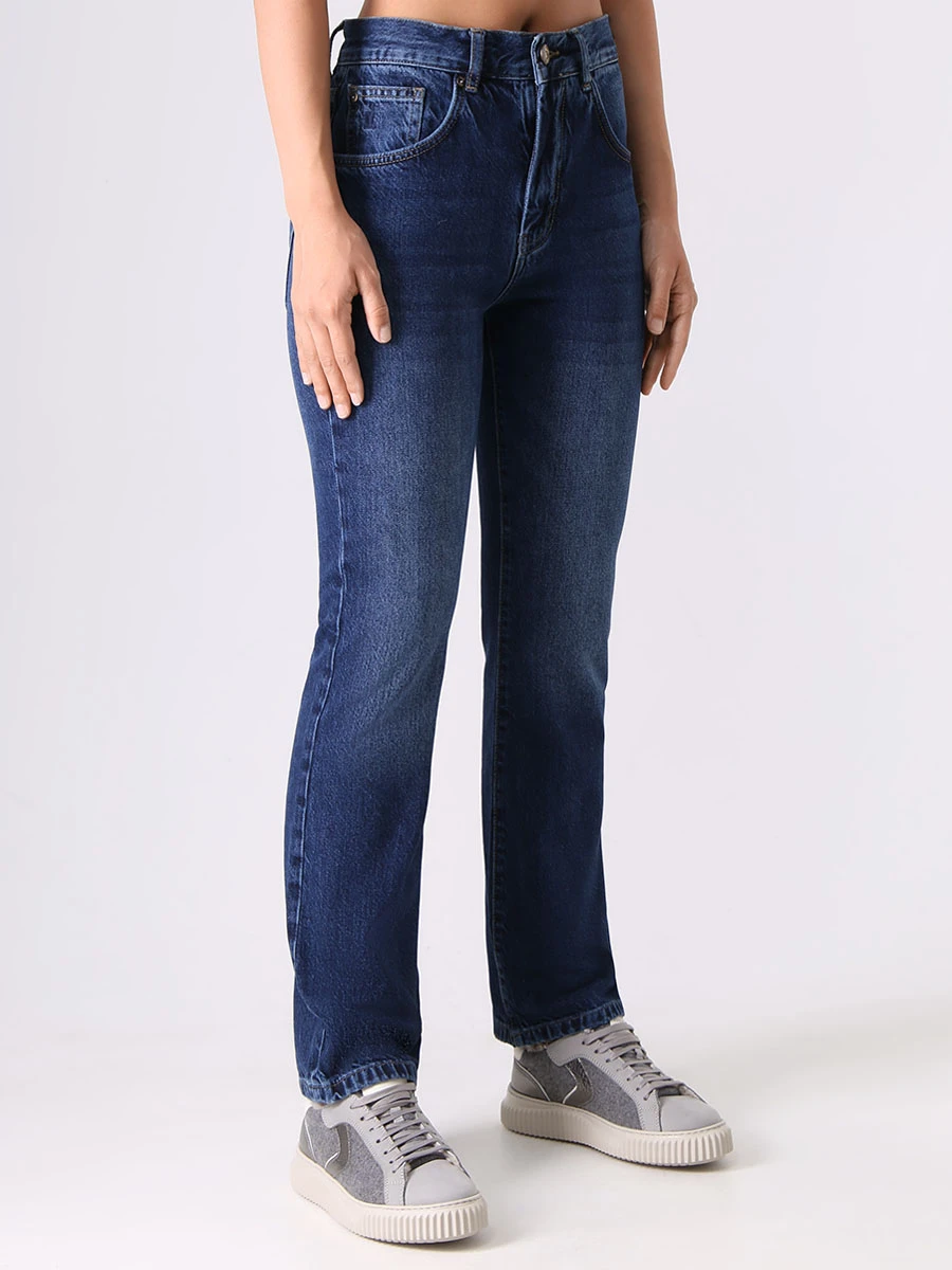 Джинсы хлопковые FREE AGE DA22.PT051D.1100.401 Деним  Фото 4