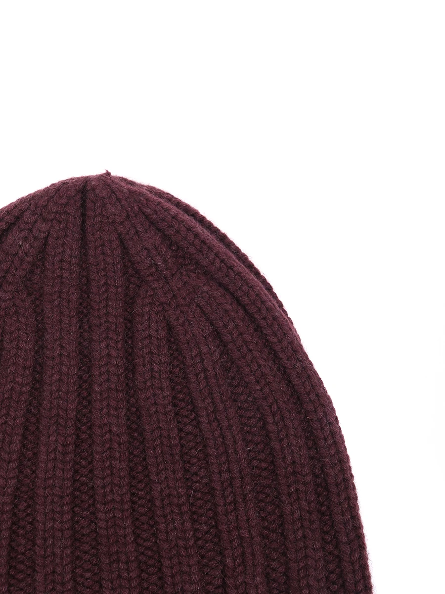Шапка кашемировая FIORONI CASHMERE MK10I1042 0139.A8 Бордовый  Фото 3