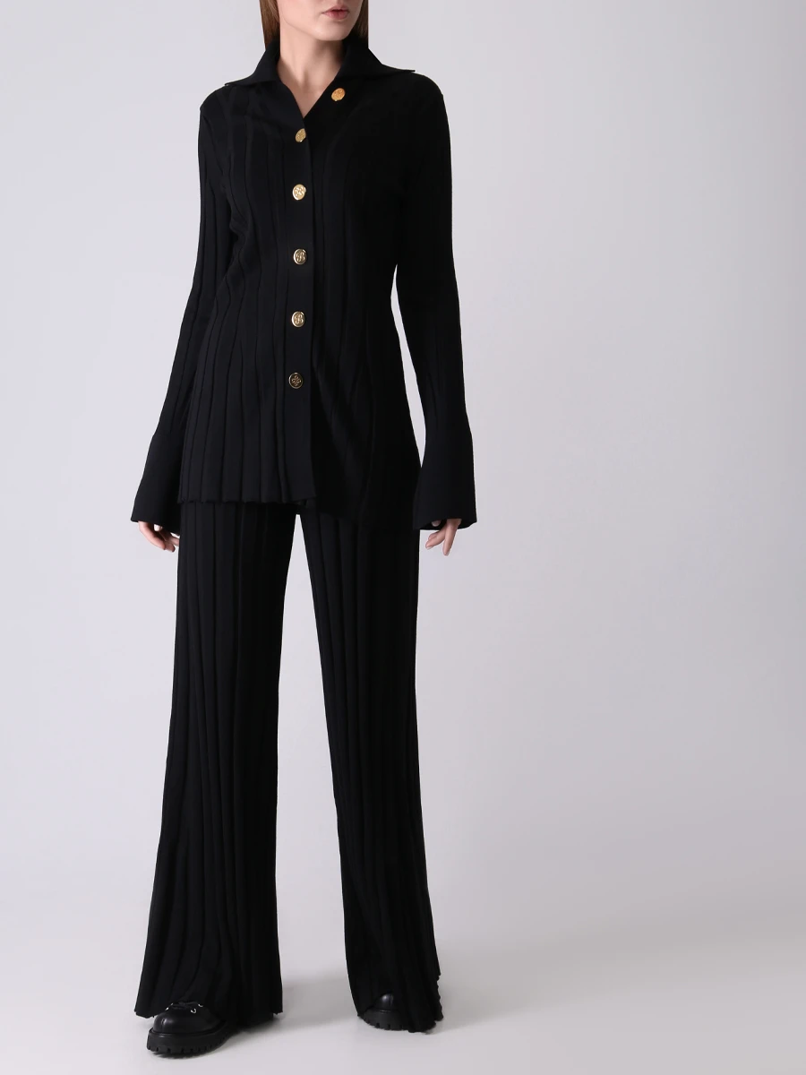 

Брюки шерстяные, Черный, W23-P010L-1202-900