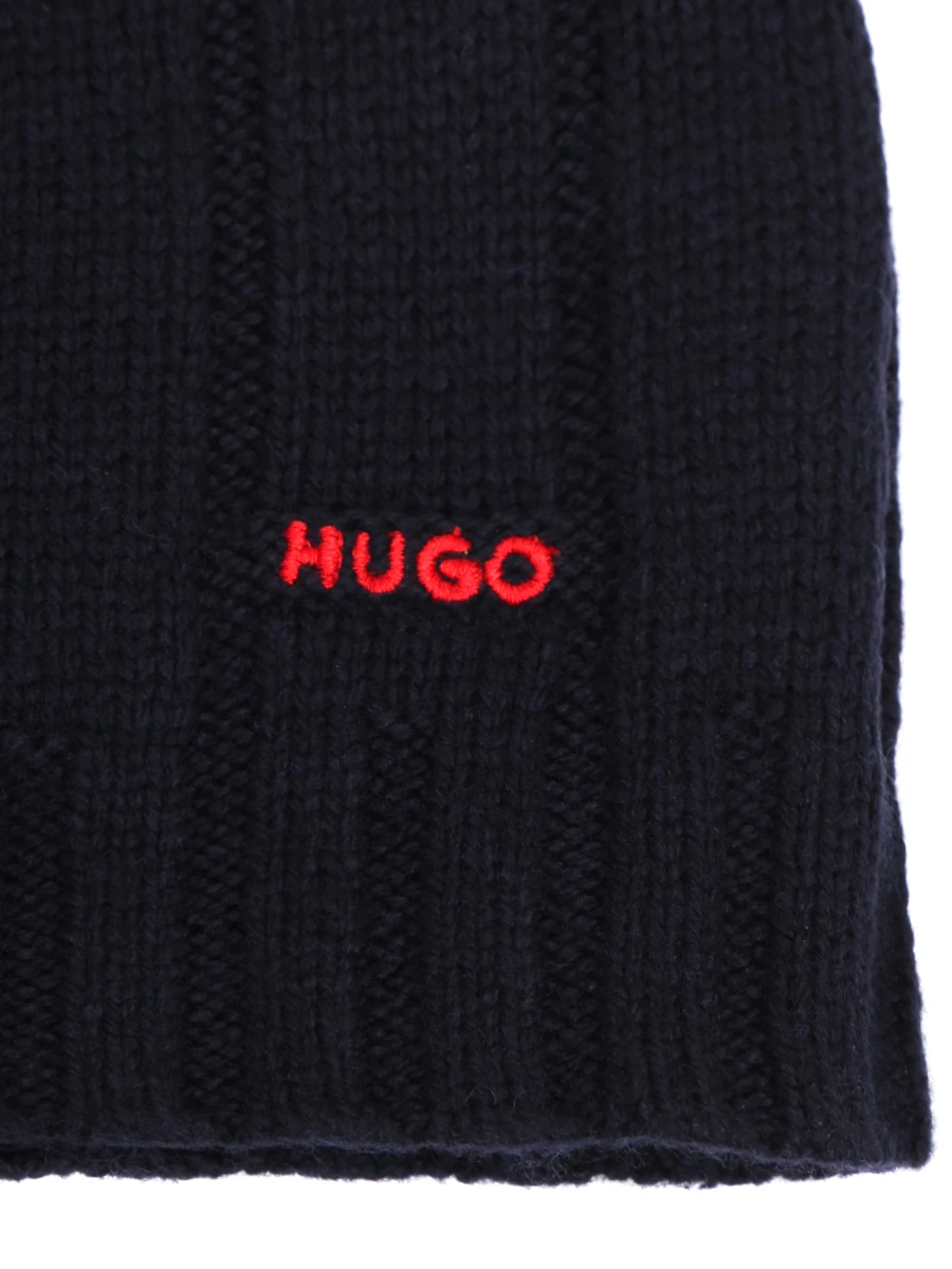 Комплект шапка шарф HUGO 50475401/410 Синий  Фото 4