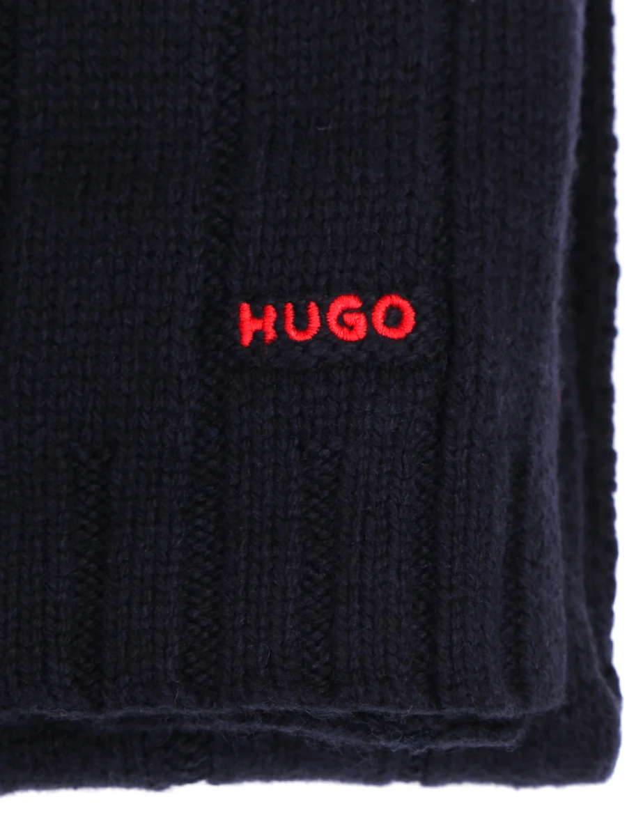 Комплект шапка шарф HUGO 50475401/410 Синий  Фото 6