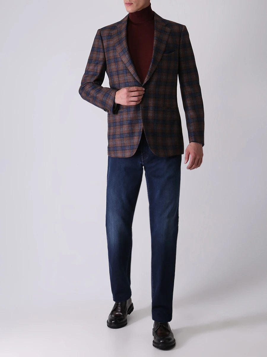 Джинсы Slim Fit хлопковые SCISSOR SCRIPTOR COSTANTINO T138 W4 Синий  Фото 2