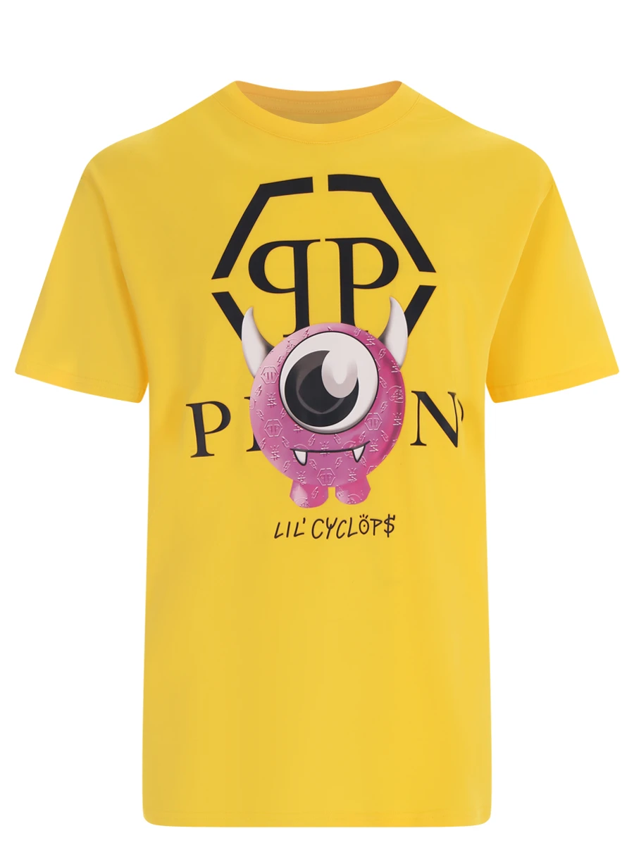 Футболка хлопковая с принтом PHILIPP PLEIN MTK5681/09 Принт 
