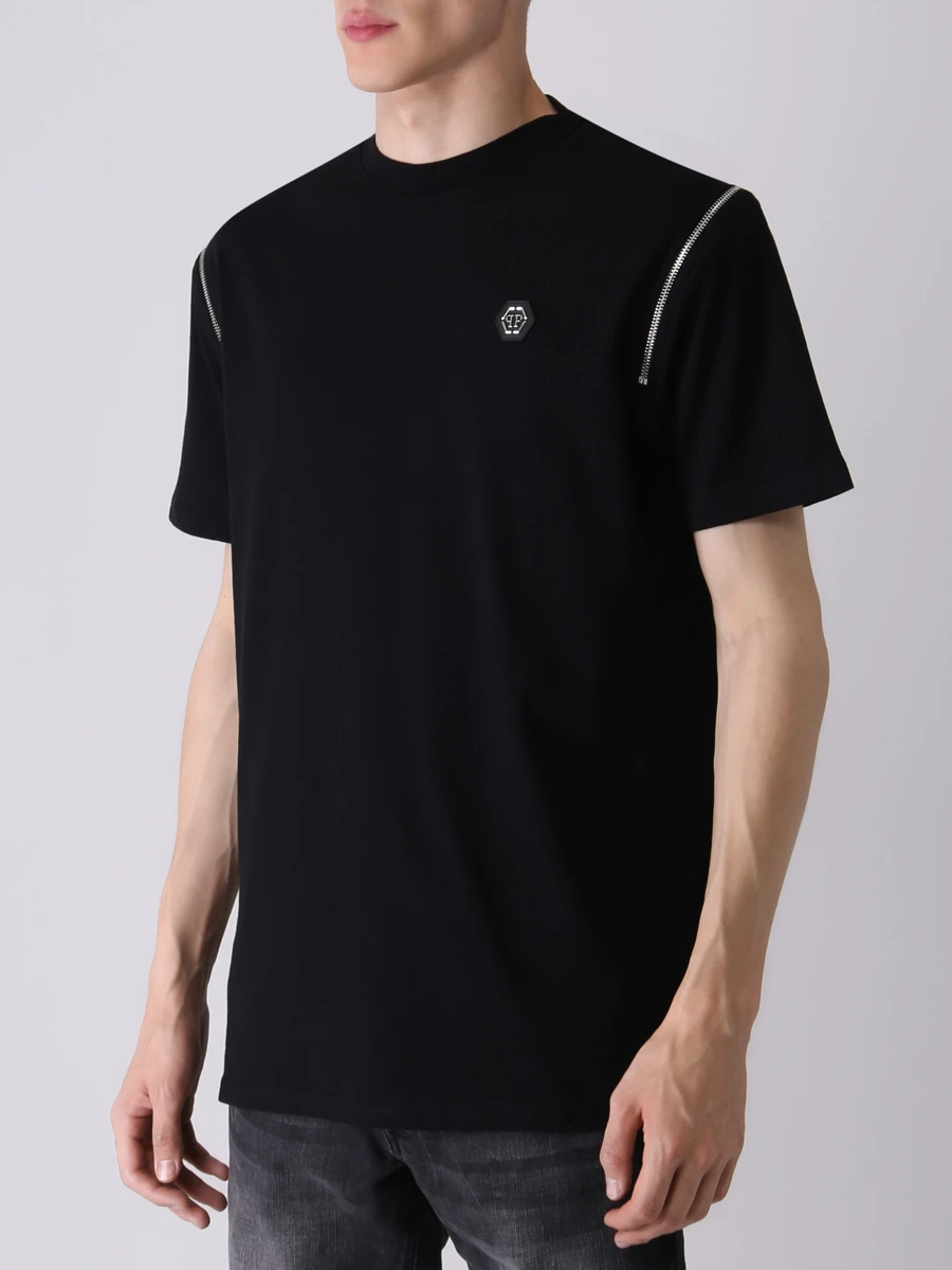Футболка хлопковая PHILIPP PLEIN MTK5841/02 Черный  Фото 4
