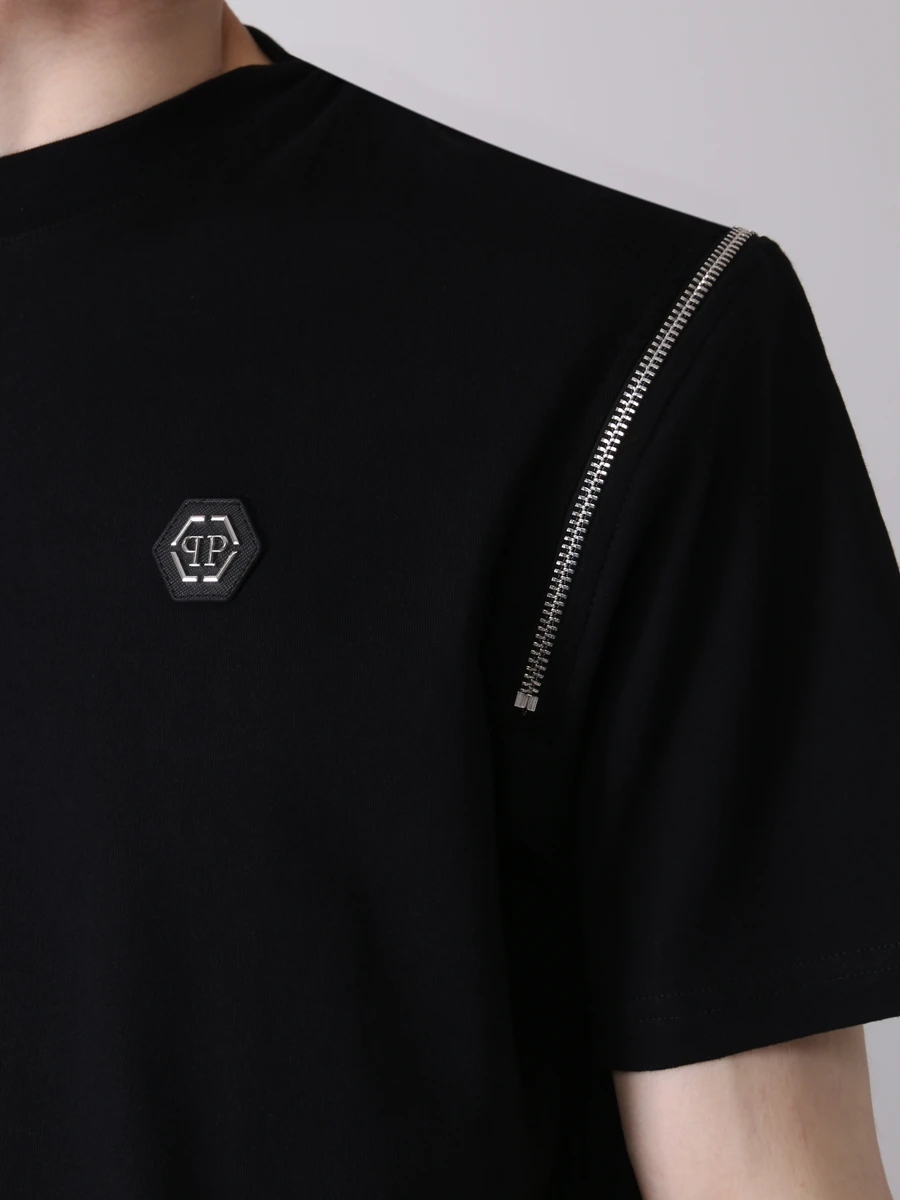 Футболка хлопковая PHILIPP PLEIN MTK5841/02 Черный  Фото 5