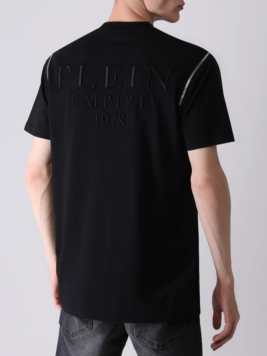Футболка хлопковая PHILIPP PLEIN MTK5841/02 Черный  Фото 3
