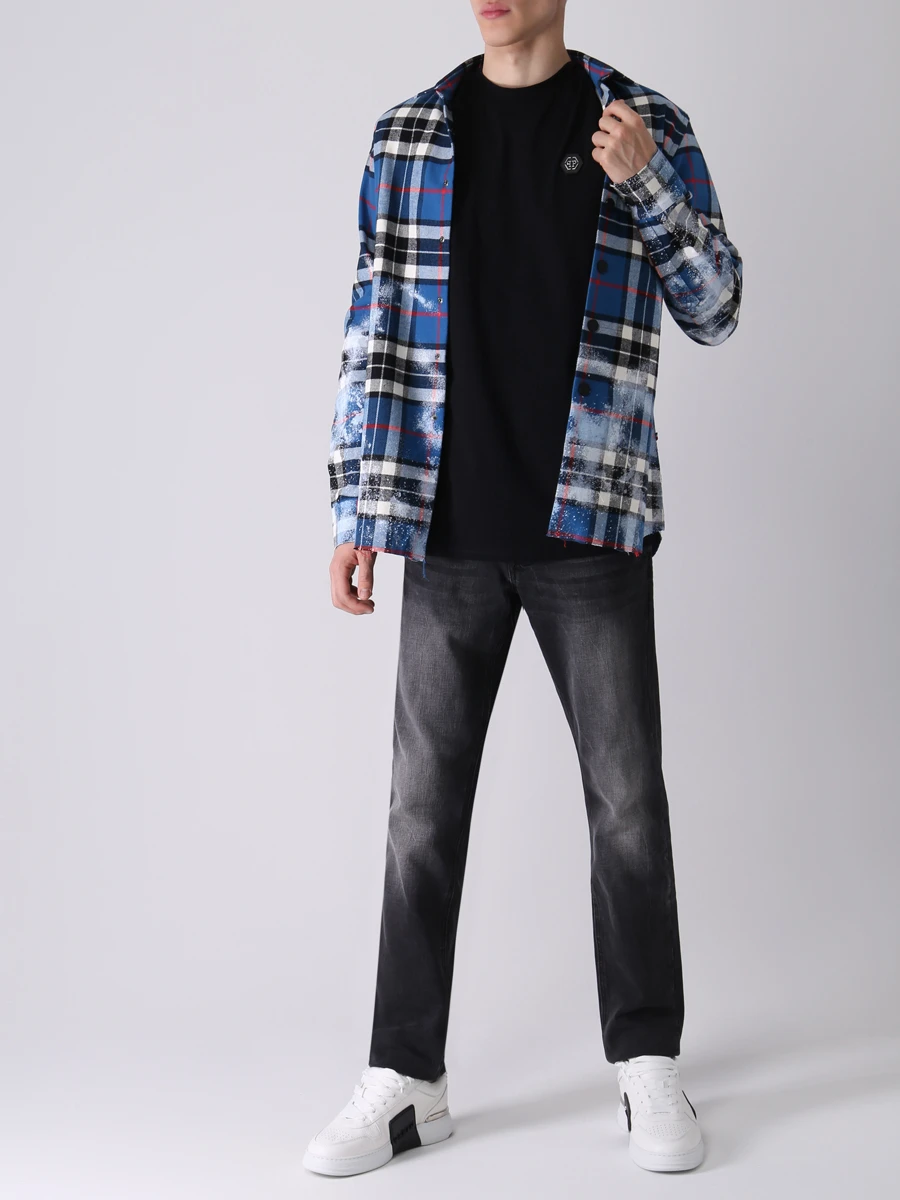 Футболка хлопковая PHILIPP PLEIN MTK5841/02 Черный  Фото 2