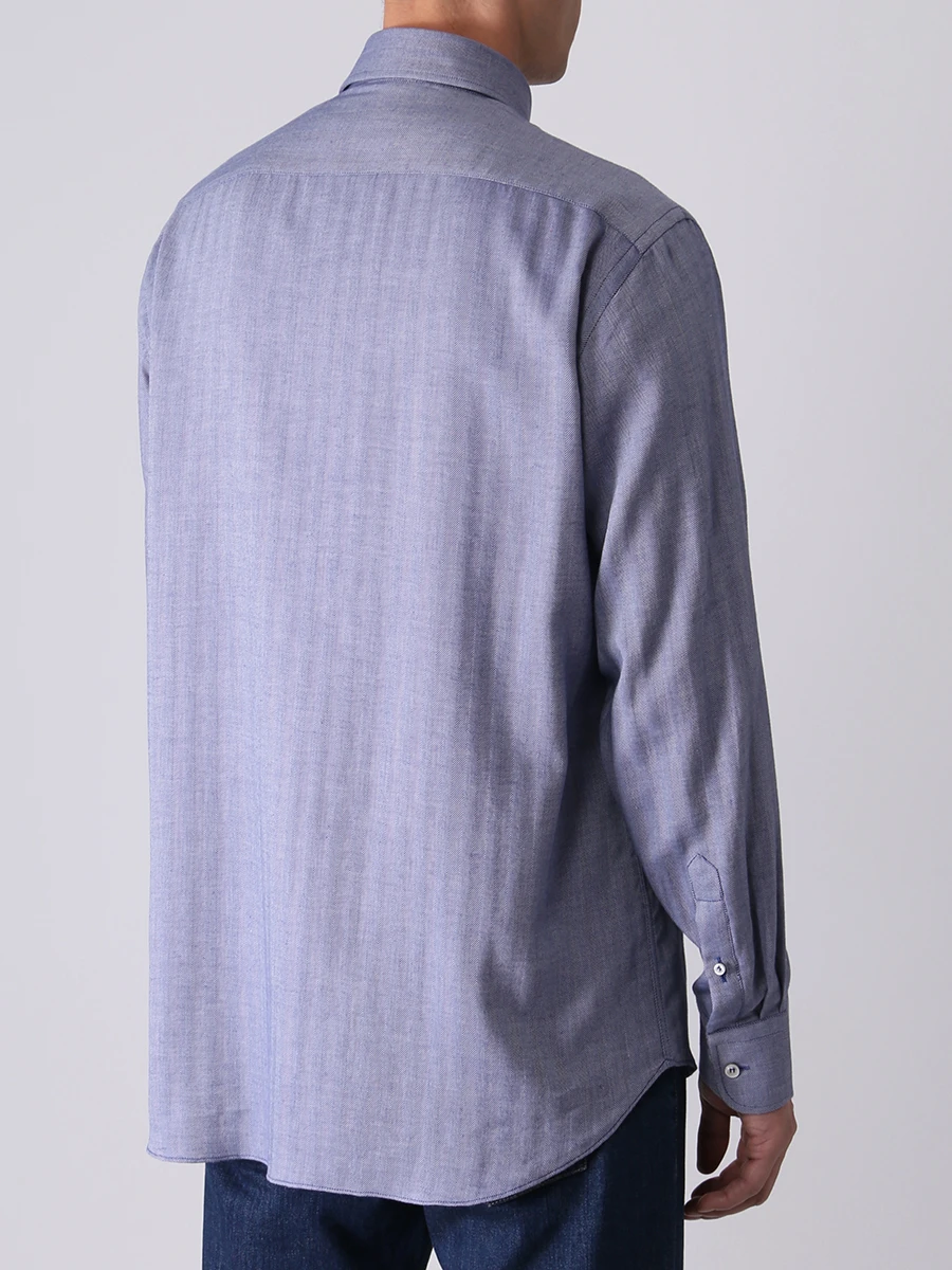 Рубашка Regular Fit из хлопка и кашемира PAUL & SHARK 12313069/050, размер 54, цвет серый 12313069/050 - фото 3
