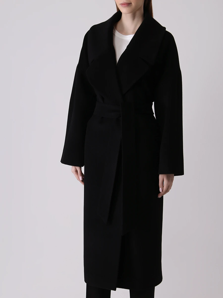 Пальто шерстяное VICTORIA ANDREYANOVA A-FW22-9327-2 Черный  Фото 4