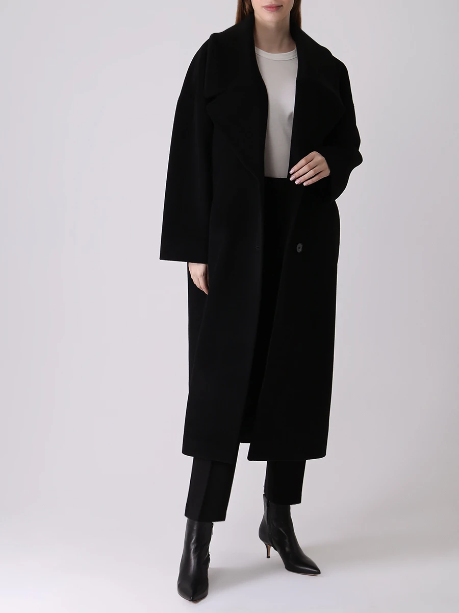Пальто шерстяное VICTORIA ANDREYANOVA A-FW22-9327-2 Черный  Фото 2