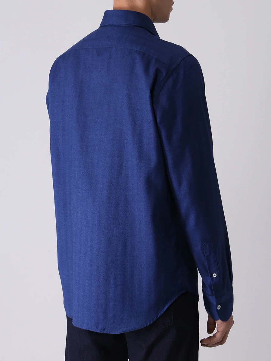 Рубашка Regular Fit из лиоцелла и хлопка CANALI GL02672/301/L7B1, размер 54, цвет синий GL02672/301/L7B1 - фото 3