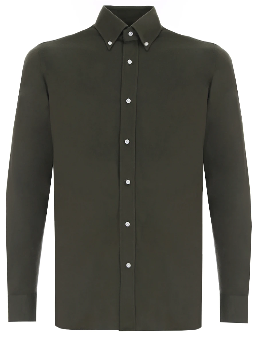 Рубашка Regular Fit хлопковая LUIGI BORRELLI SR 1303/04CAPRI/BR/VERDE, размер 52, цвет зеленый SR 1303/04CAPRI/BR/VERDE - фото 1