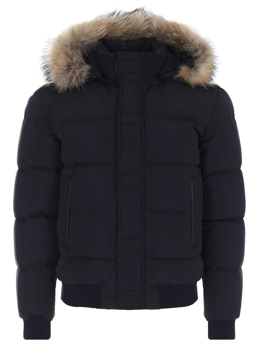 

Пуховик стеганый, Синий, CJF23-07 мех Темно-