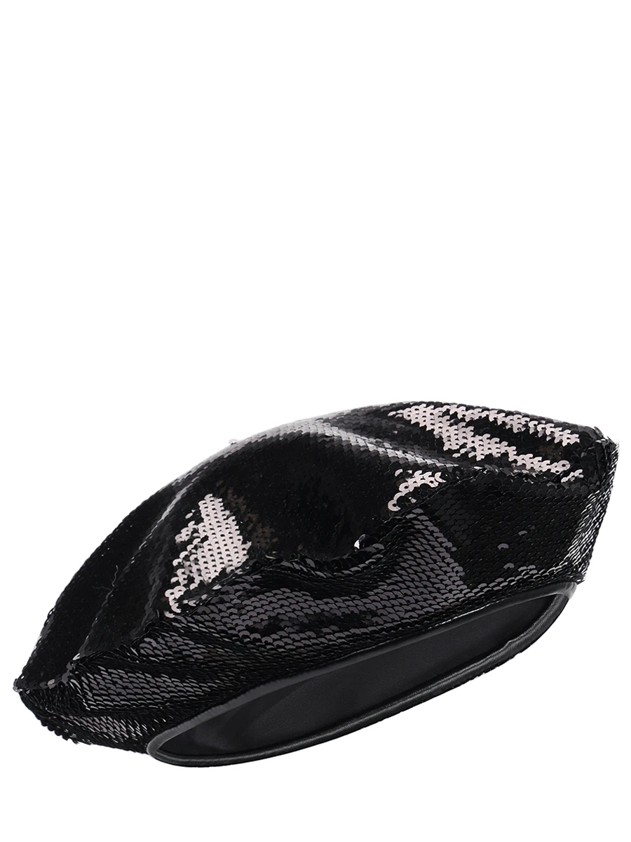 

Берет с пайетками, Черный, H003/TO020/PF22