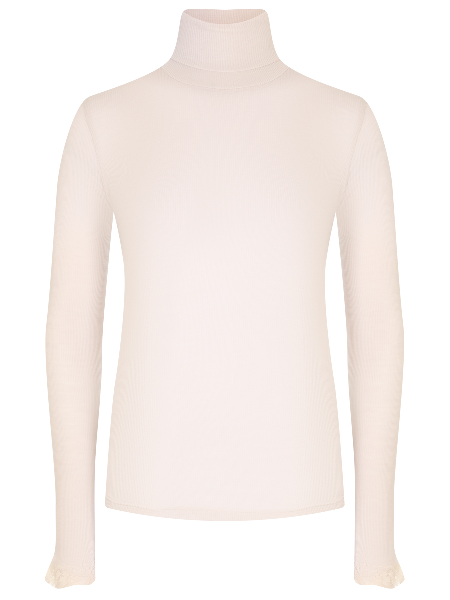 Водолазка шерстяная с кружевом ZIMMERLI