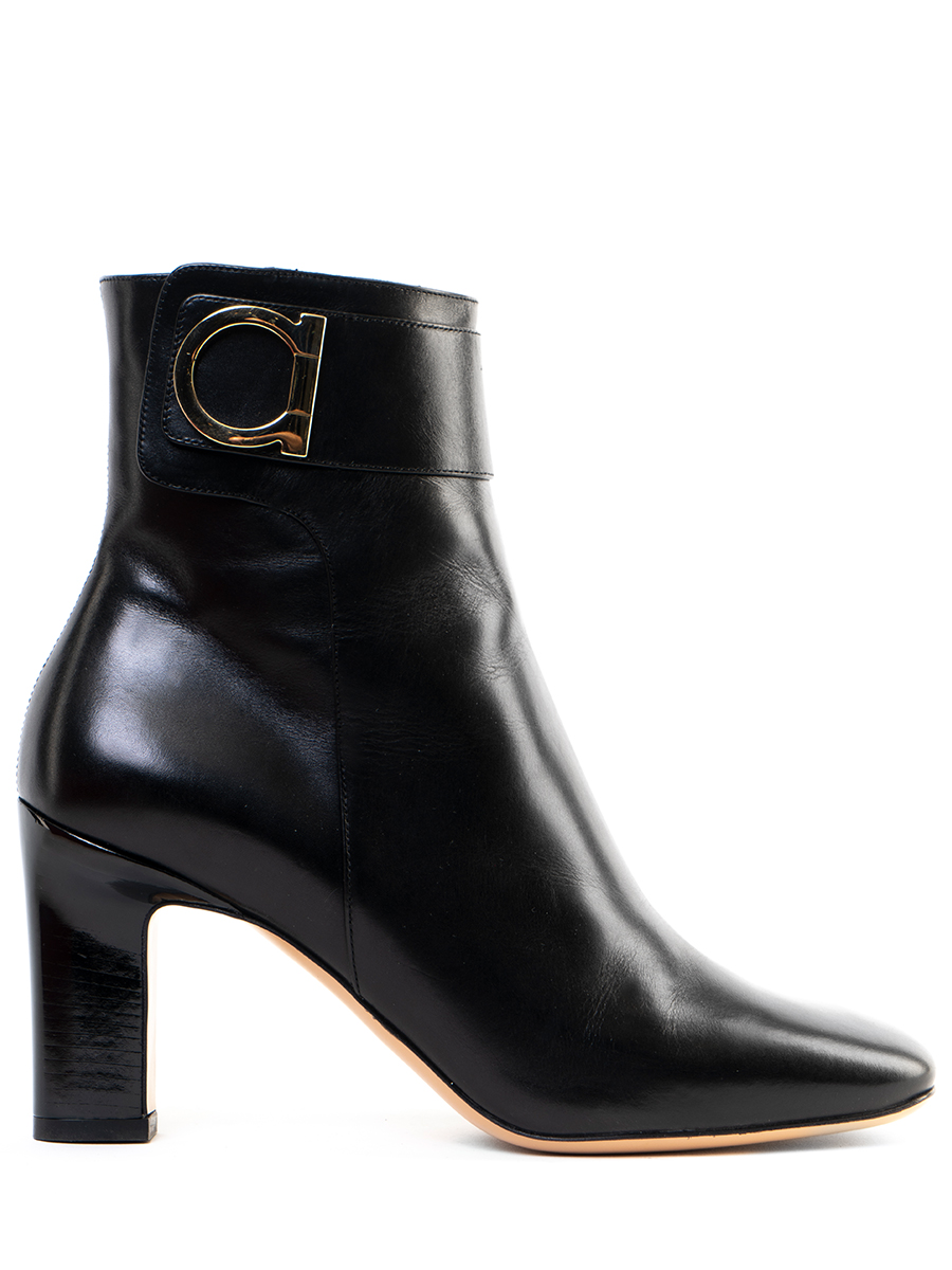 Ботильоны кожаные S.FERRAGAMO