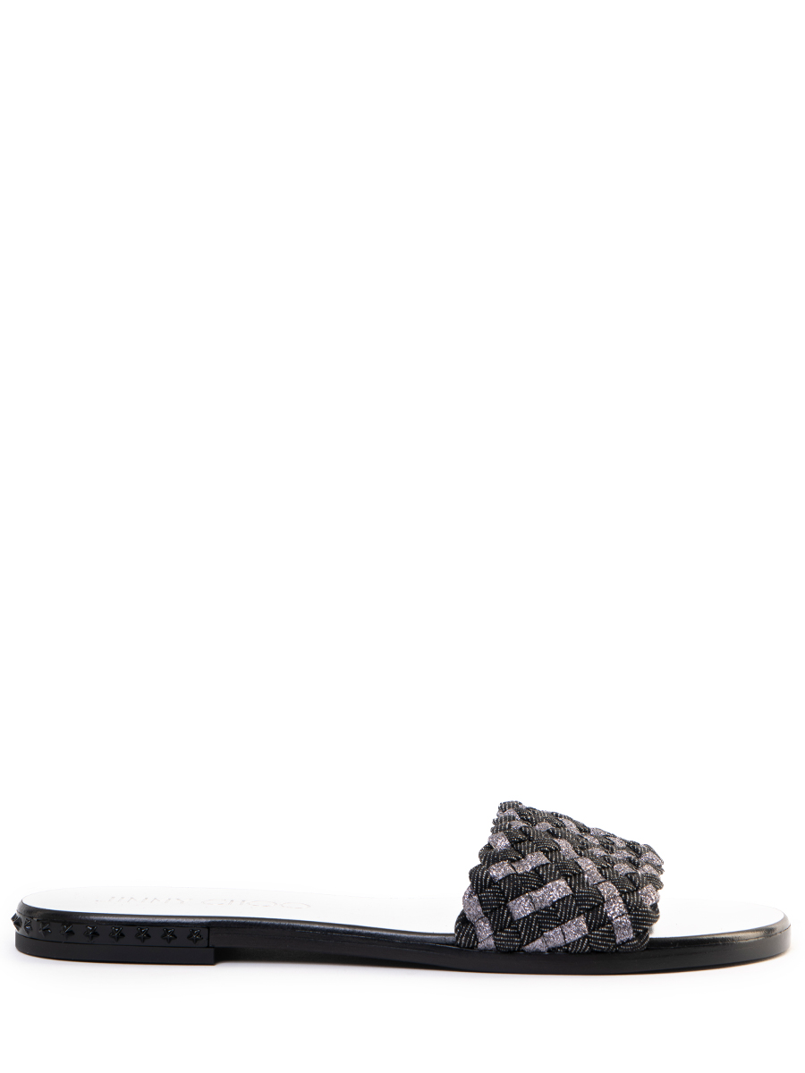 Шлепанцы текстильные JIMMY CHOO