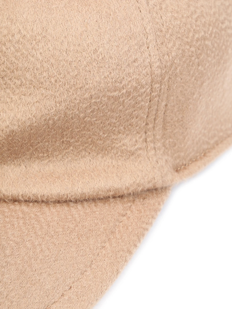 Бейсболка кашемировая MANZONI 24 22M405 WS1 Бежевый  Фото 3