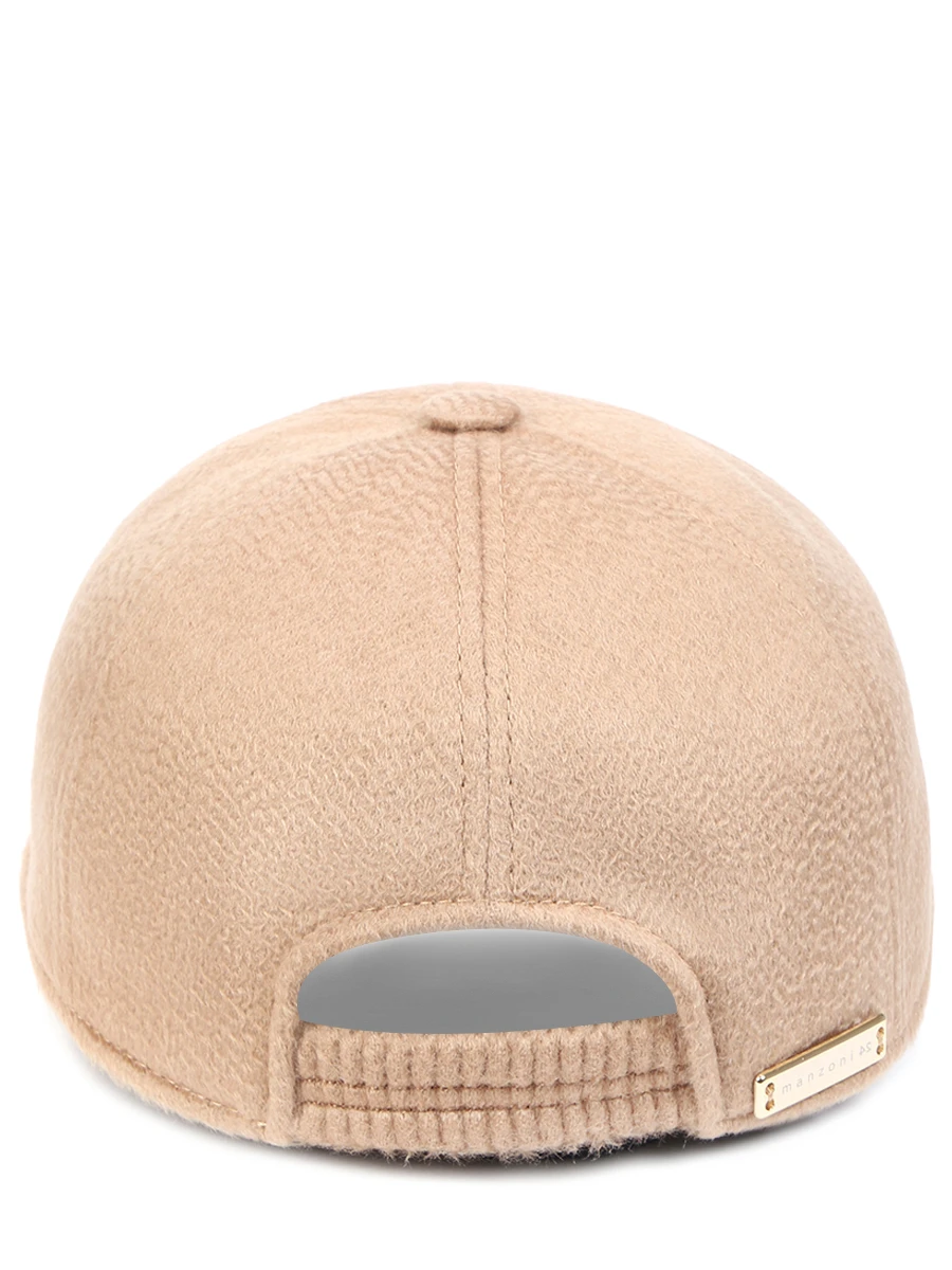 Бейсболка кашемировая MANZONI 24 22M405 WS1 Бежевый  Фото 2