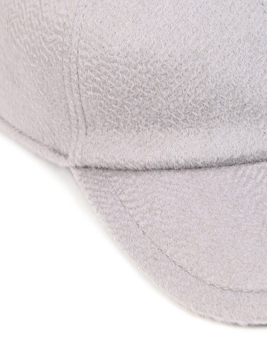 Бейсболка кашемировая MANZONI 24 22M405 WS1 Серый  Фото 3