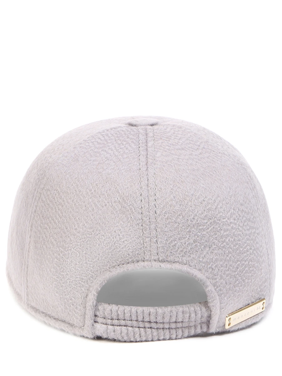 Бейсболка кашемировая MANZONI 24 22M405 WS1 Серый  Фото 2