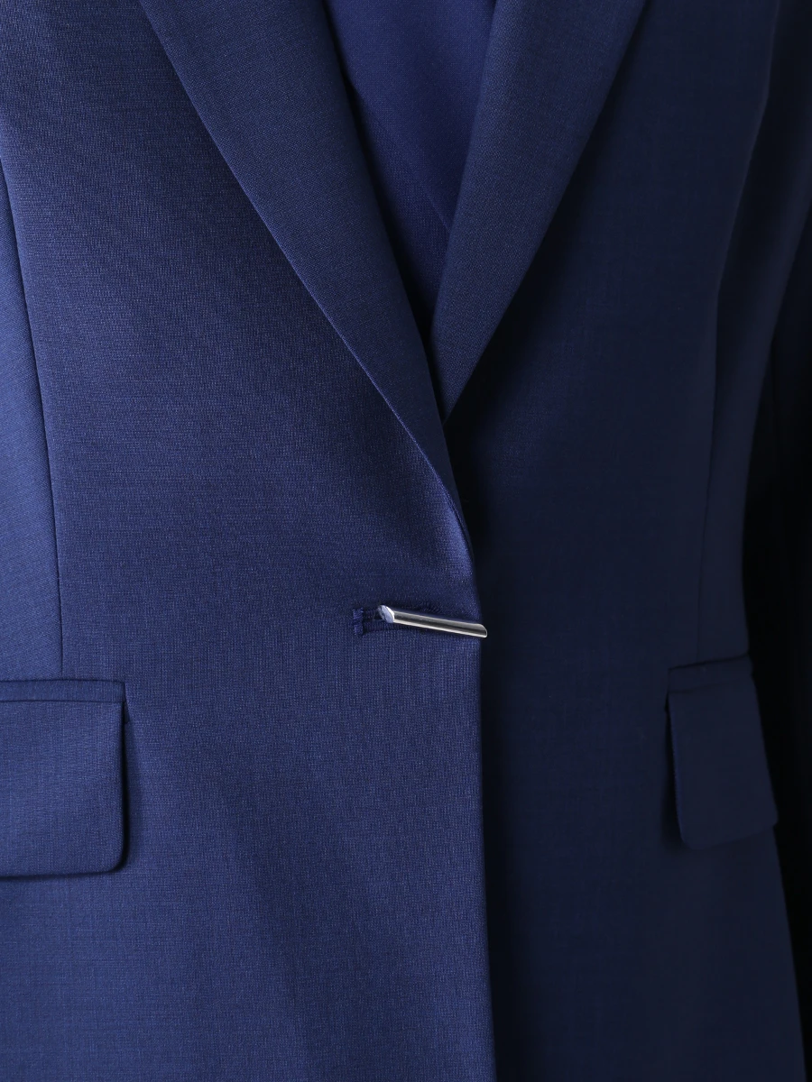 Пиджак шерстяной VASSA&CO V225293N-1919 C67, размер 42, цвет синий - фото 5
