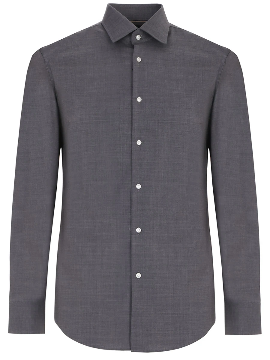 

Рубашка Slim Fit шерстяная, Серый, 50478711/030