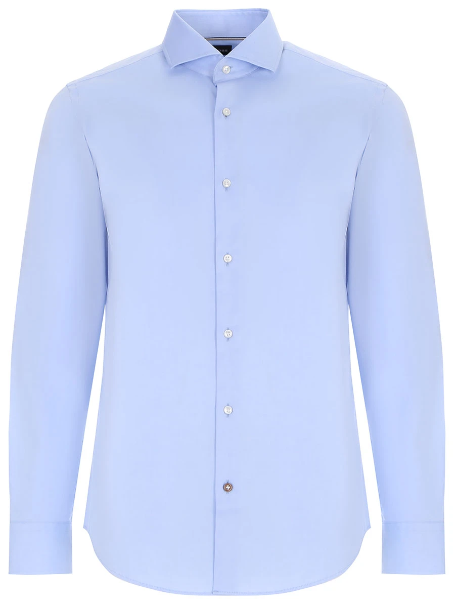 Рубашка Regular Fit хлопковая BOSS 50479948/450, размер 58, цвет голубой 50479948/450 - фото 1