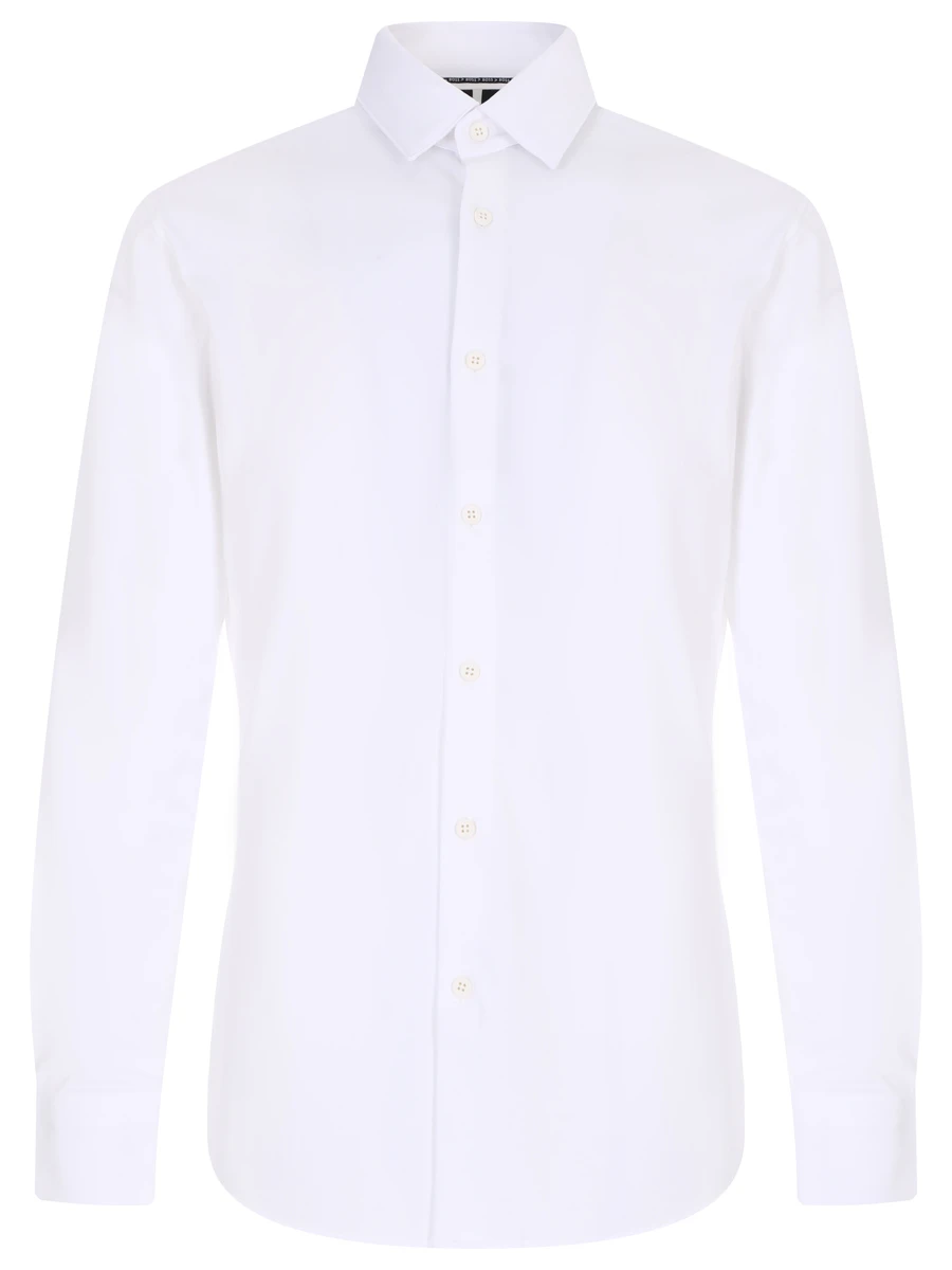 

Рубашка Slim Fit хлопковая, Белый, 50474283/100