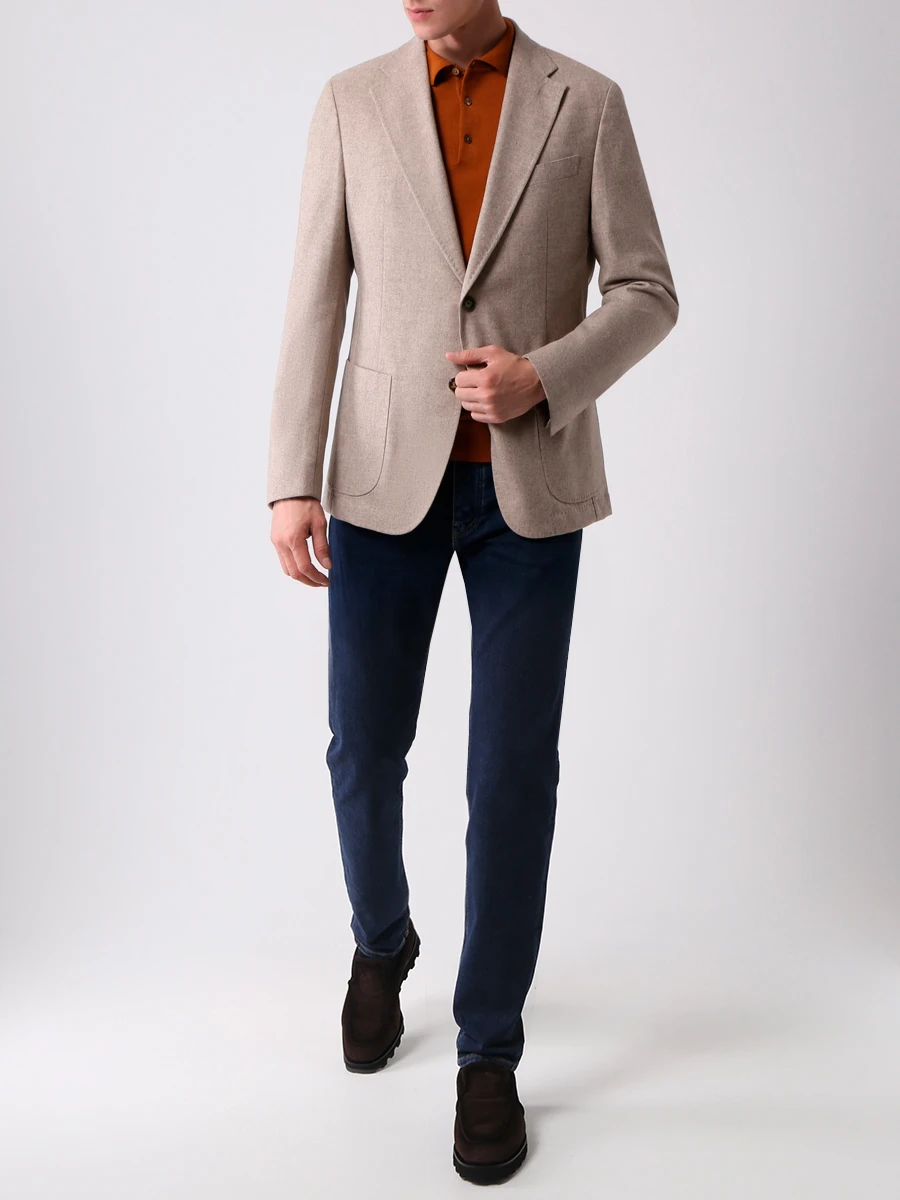 

Поло шерстяное, Оранжевый, 50476357/225