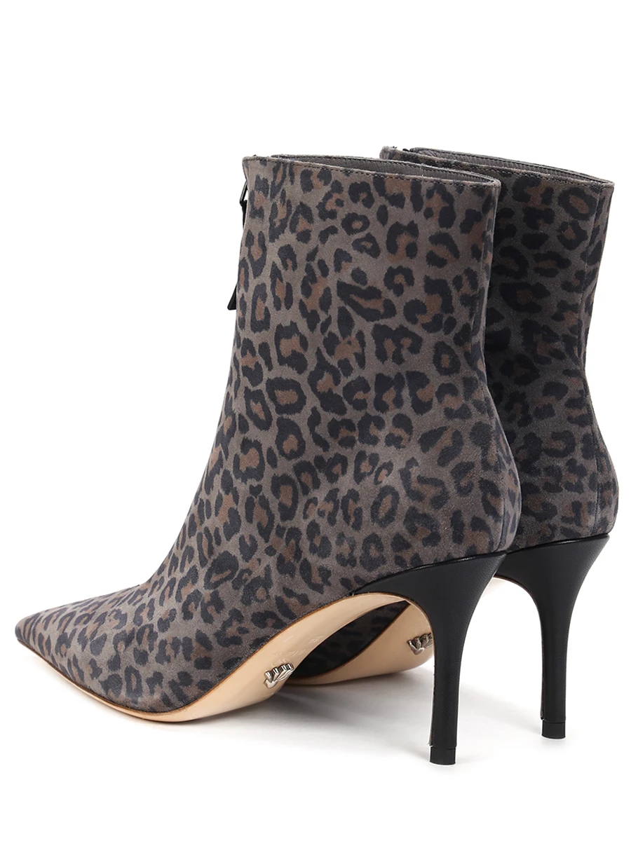 Ботильоны замшевые с принтом JULI TOO Ankle boots Анималистичный принт  Фото 4