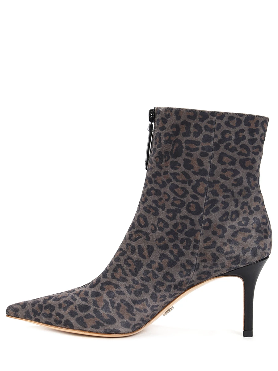Ботильоны замшевые с принтом JULI TOO Ankle boots Анималистичный принт  Фото 3