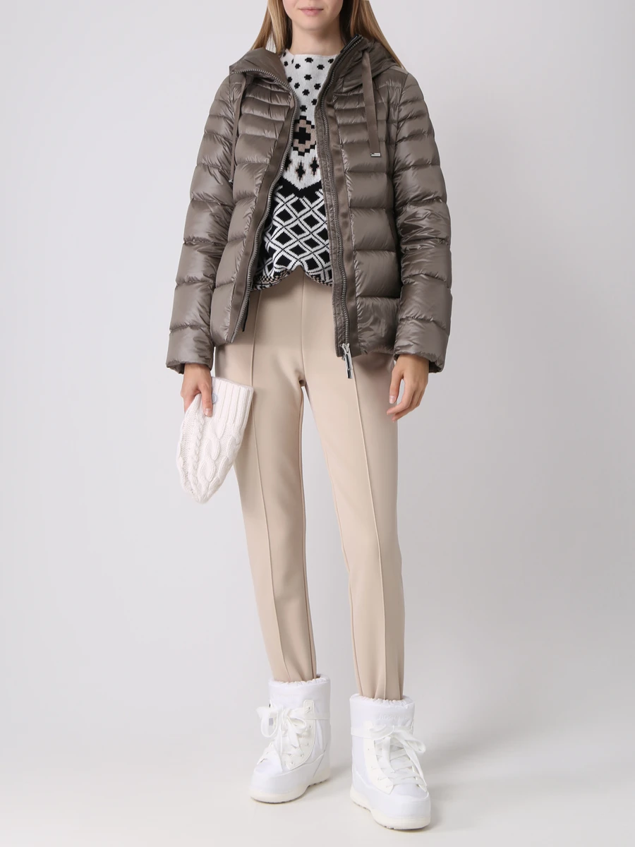 Пуховик стеганый FREEDOMDAY IFRW2612AD767-RD Коричневый  Фото 2