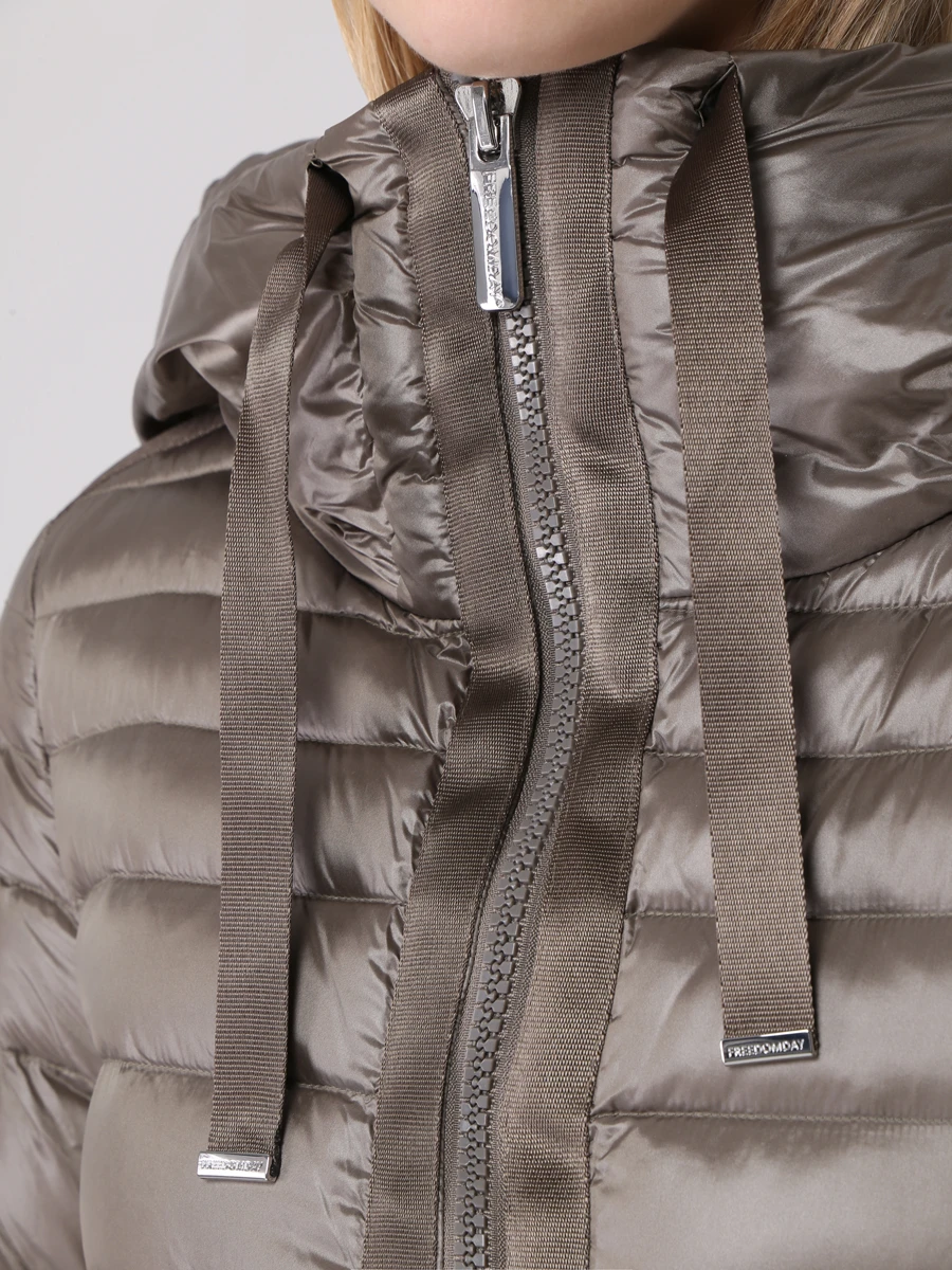 Пуховик стеганый FREEDOMDAY IFRW2612AD767-RD Коричневый  Фото 5