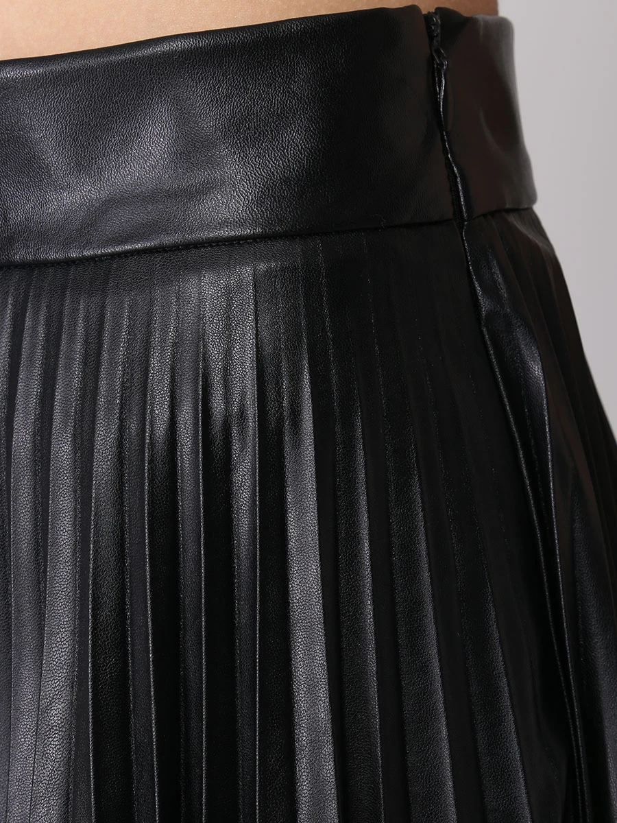 

Юбка плиссированная из экокожи Angelica, Черный, Angelica