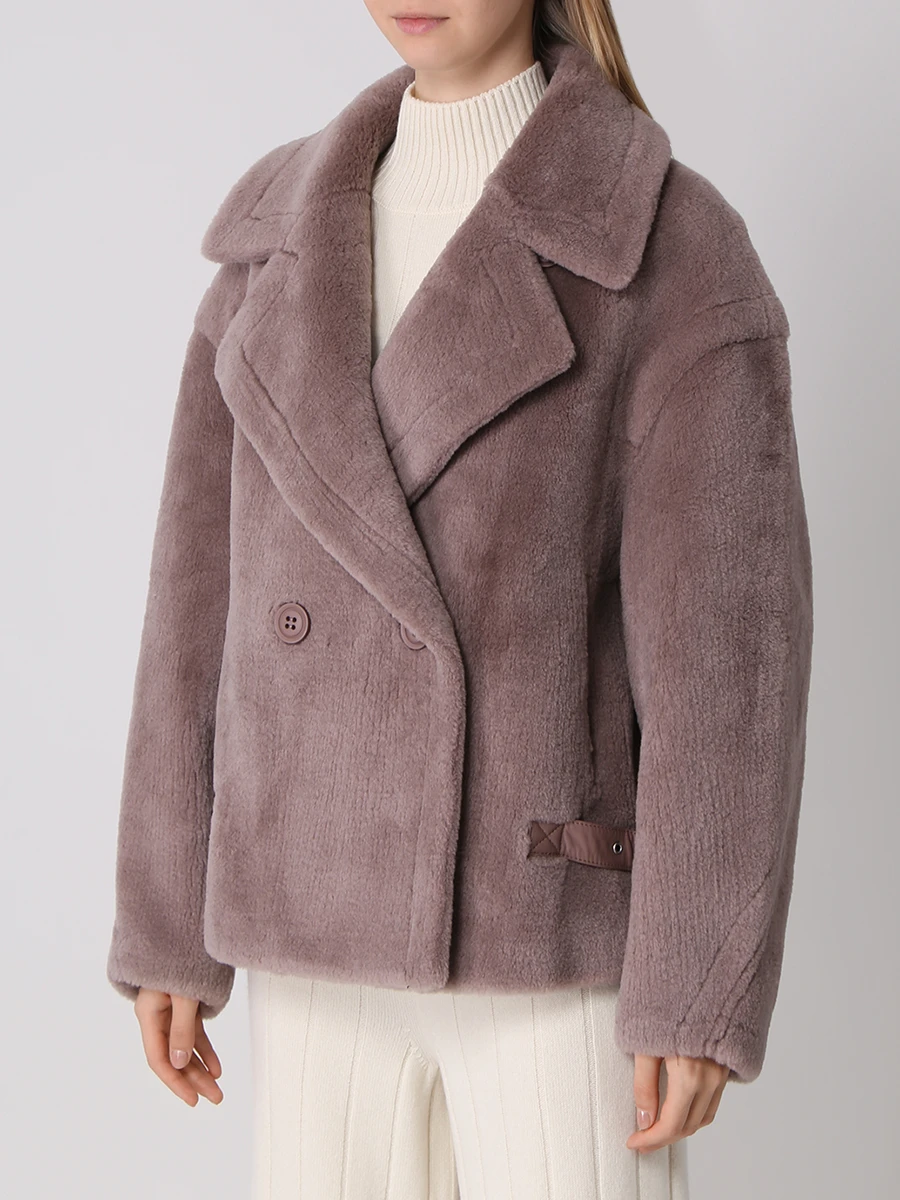 

Шуба двусторонняя, Коричневый, R89008CR130d_1 Наташа Ростова