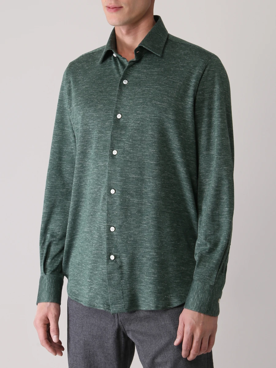 Рубашка Regular Fit MARIA SANTANGELO 3/7 LOSANNA, размер 56, цвет зеленый 3/7 LOSANNA - фото 4