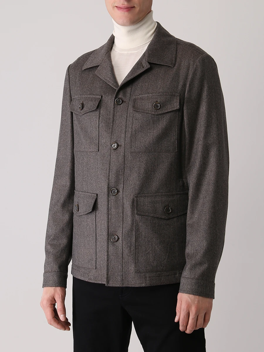 Куртка шерстяная CANALI SR01809/701/O30347 Коричневый  Фото 4