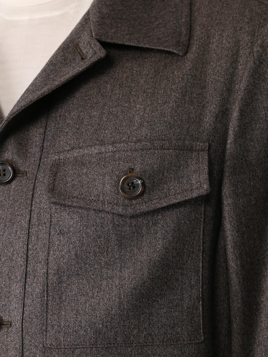 Куртка шерстяная CANALI SR01809/701/O30347 Коричневый  Фото 5
