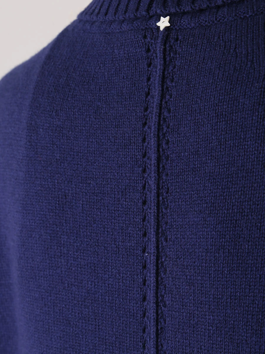 Свитер шерстяной LORENA ANTONIAZZI I22126DM16B/2472 Синий  Фото 5