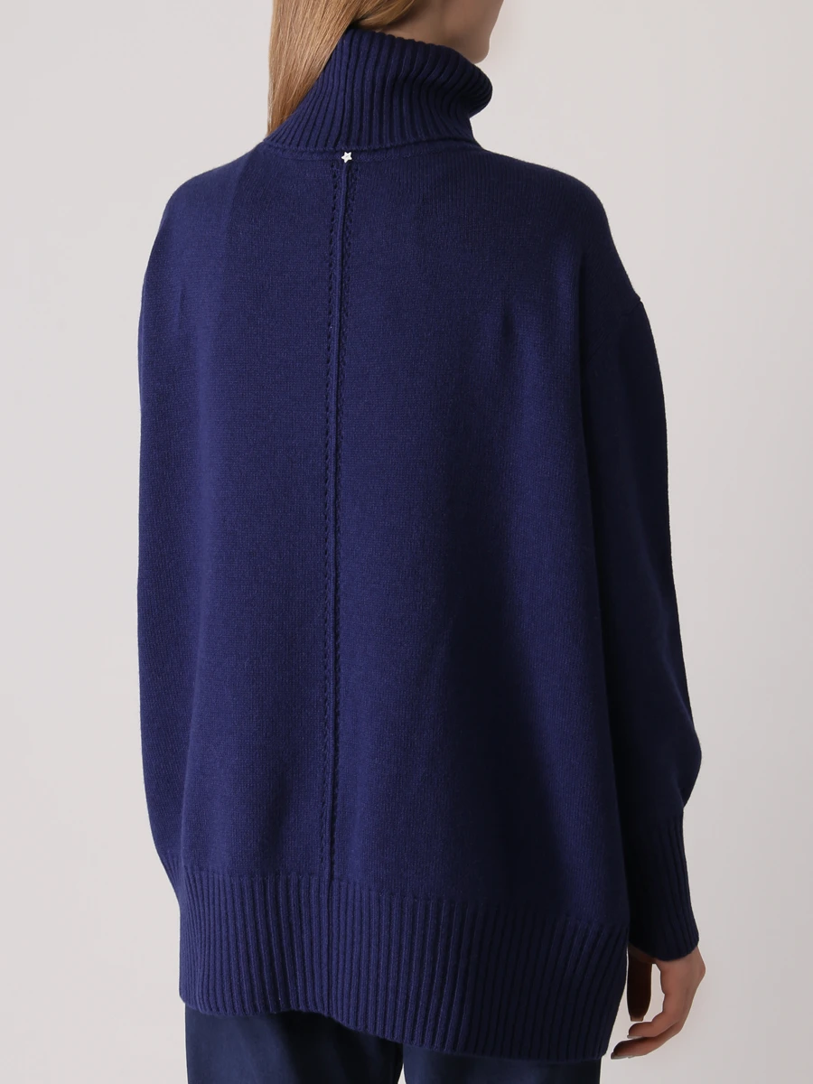 Свитер шерстяной LORENA ANTONIAZZI I22126DM16B/2472 Синий  Фото 3